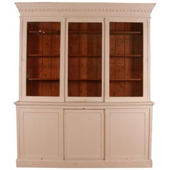 English Painted Bookcase or Dresser