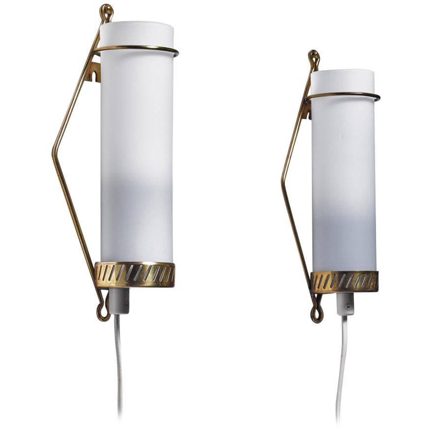 Maria Lindeman Pair of Wall Lamps for Idman, Finland, 1950s For Sale