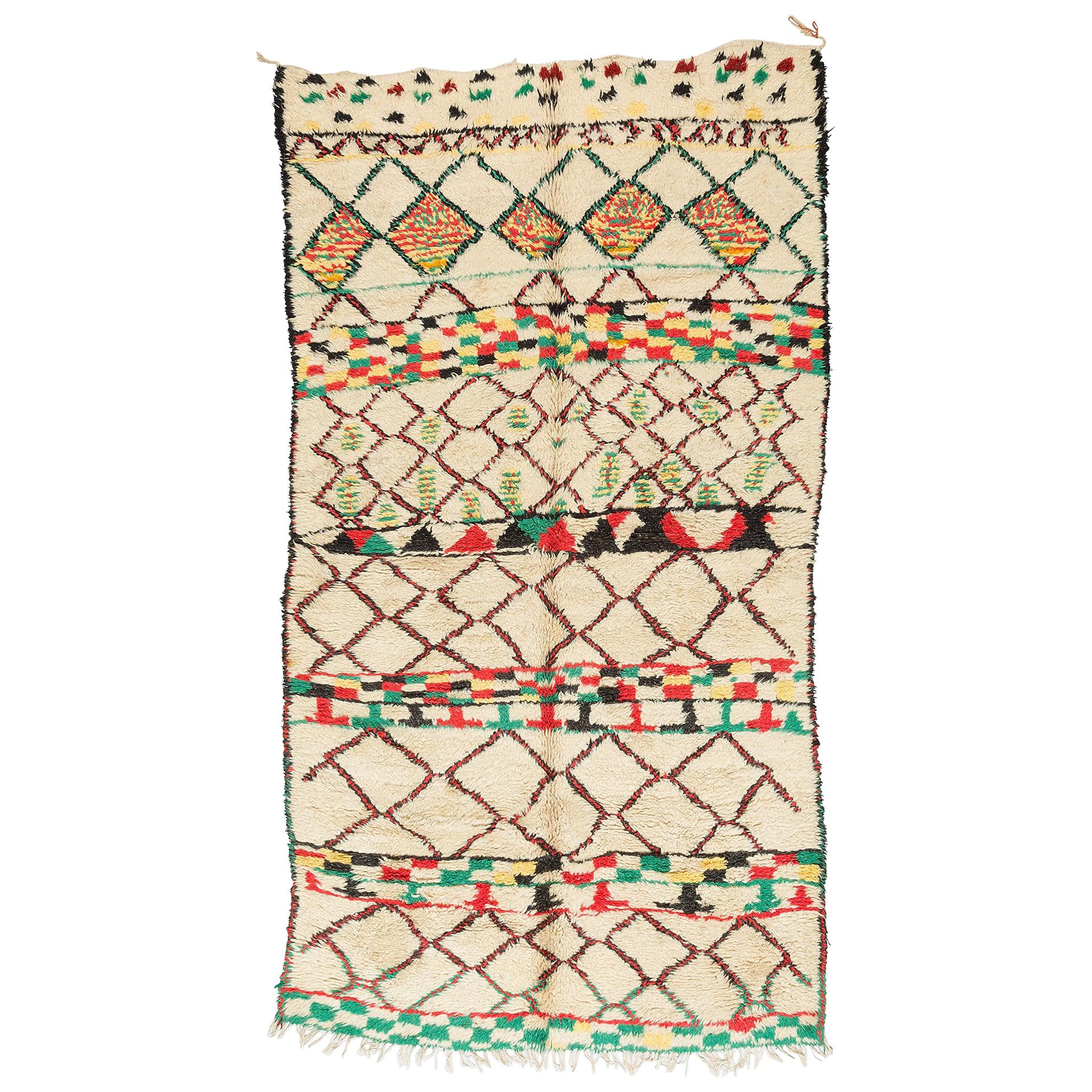 Vintage Moroccan Azilal Berber Rug For Sale