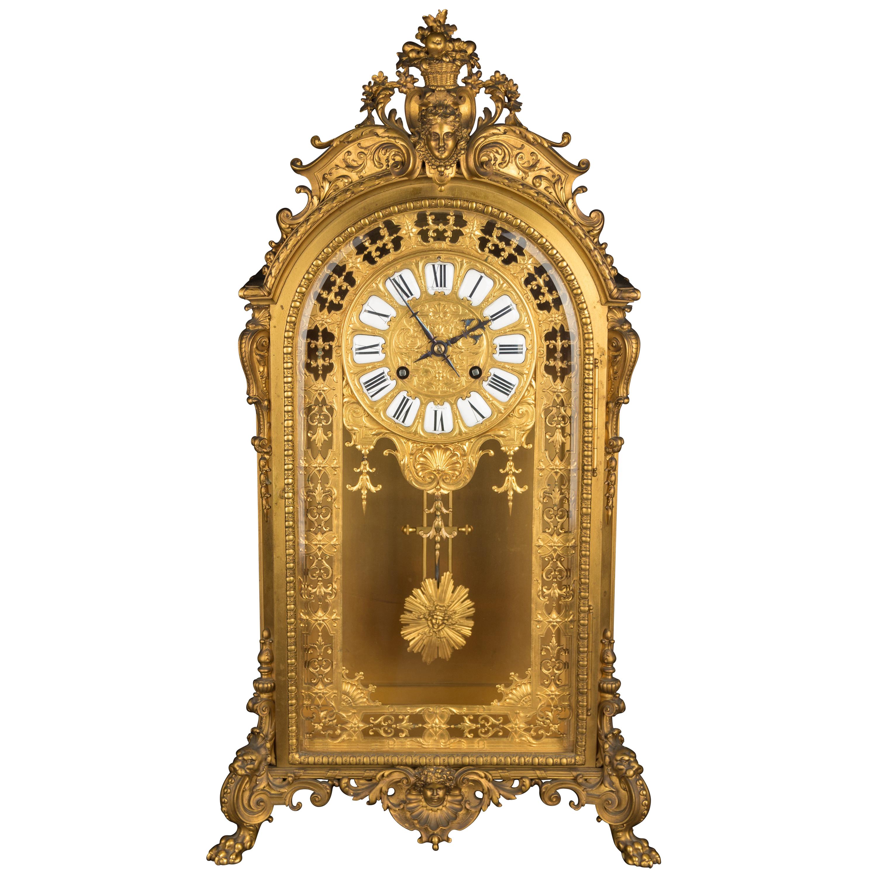 Barbedienne French Clock, circa 1880 For Sale