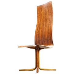 Arne Jacobsen High-Backed ‘Oxford’ Chair in Rosewood, 1965