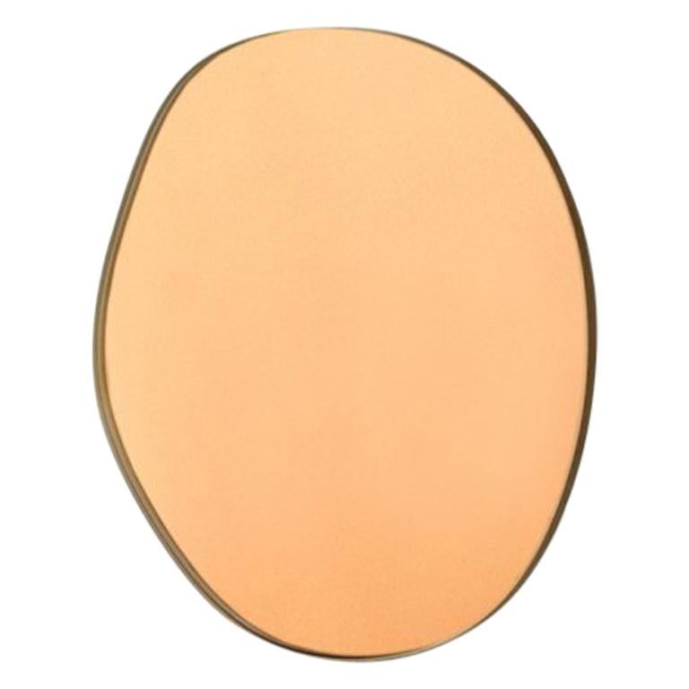 Sabine Marcelis Contemporary Off Round Wall Mirror Bronze Rotterdam For Sale