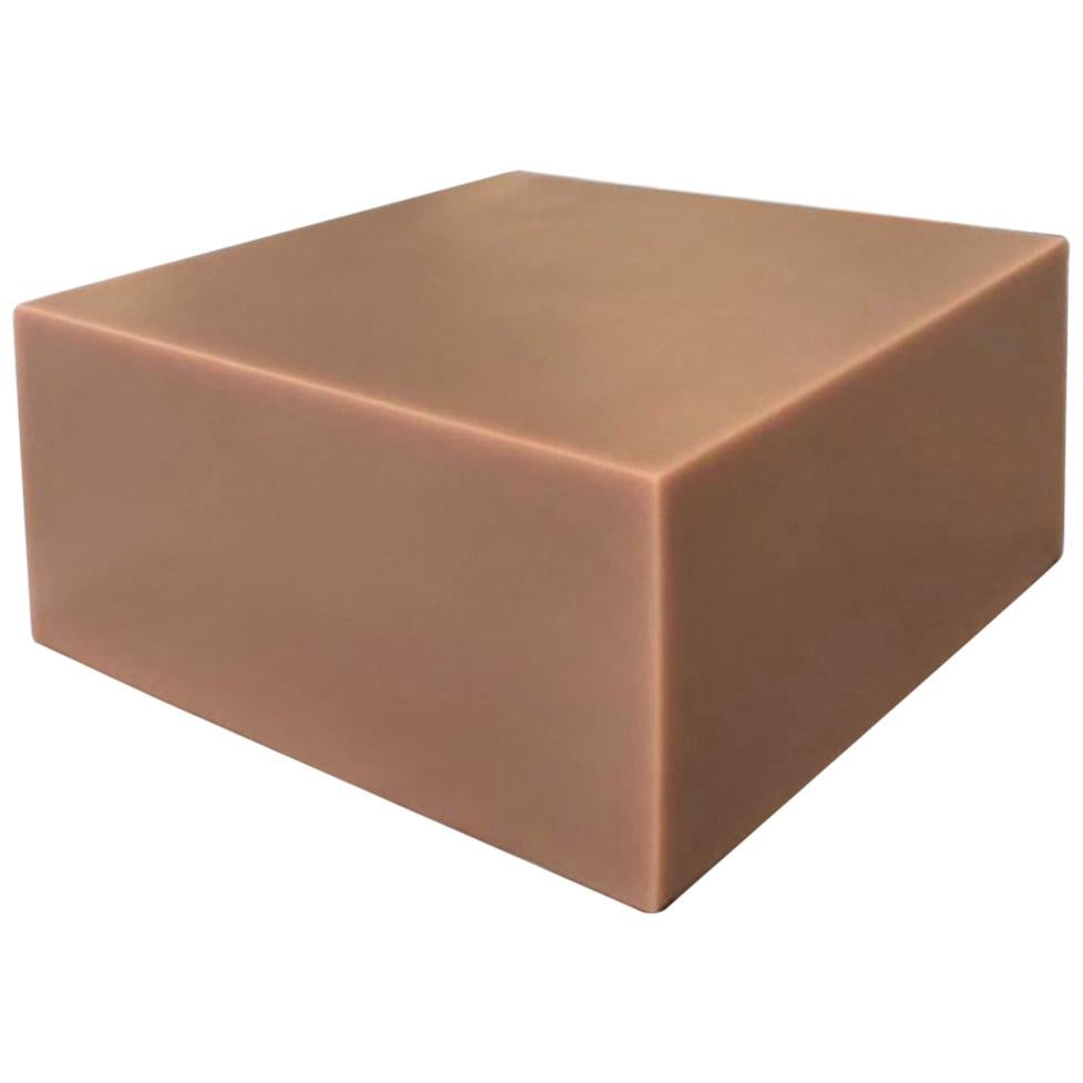 Sabine Marcelis Custom Candy Cube Colour Brown Contemporary Side Table Resin