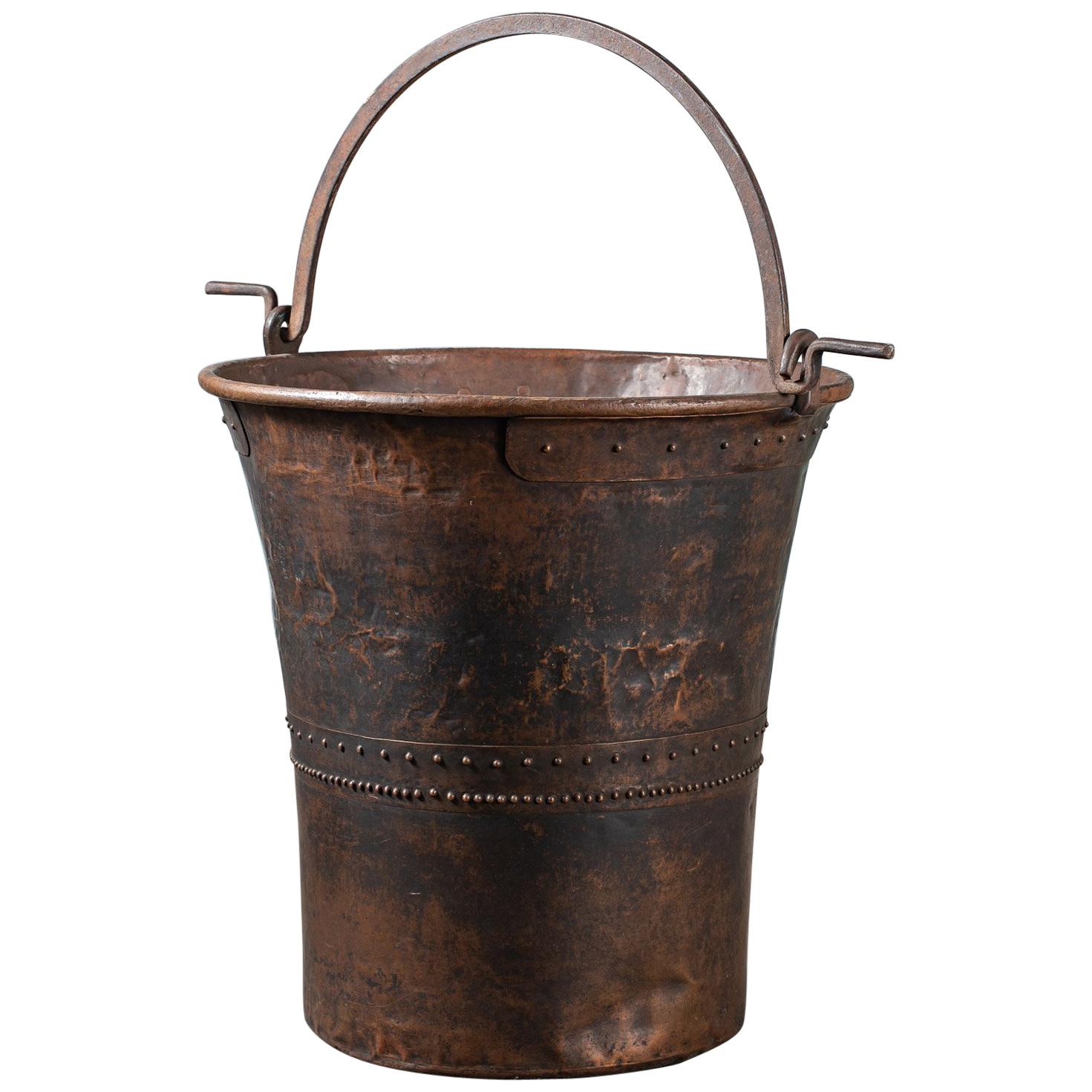 Huge Vintage Swiss Copper Chocolate Vat Cauldron, circa 1890 For Sale
