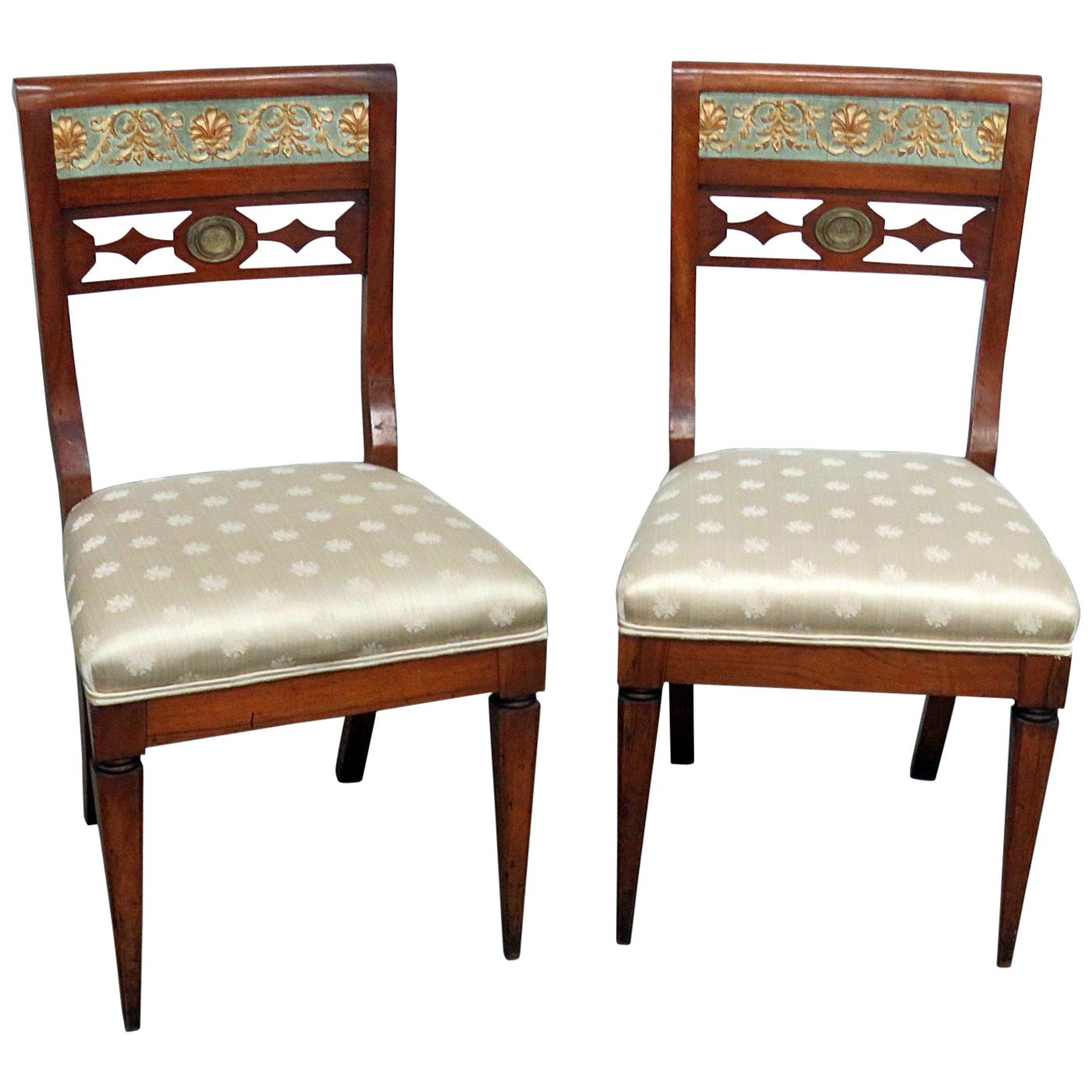 Pair of Antique Austrian Side Chairs