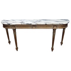 Florentine Marble-Top Console Table