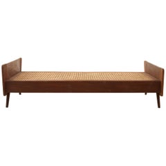 Mid-Century Modern Cane Seat Daybed