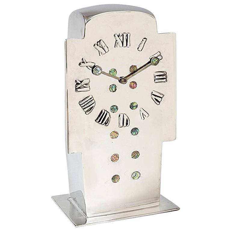 English Art Nouveau "Tudric" Clock by Archibald Knox