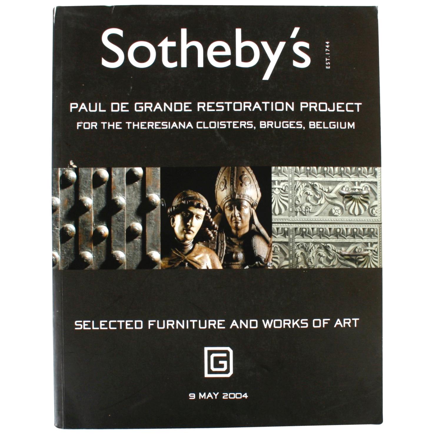 Sotheby's Paul De Grande Restoration Project 5/9/04, Bruge For Sale