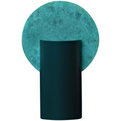 Vase moderne Malevich CSL2 en cuivre oxydé et acier, édition limitée, par NOOM