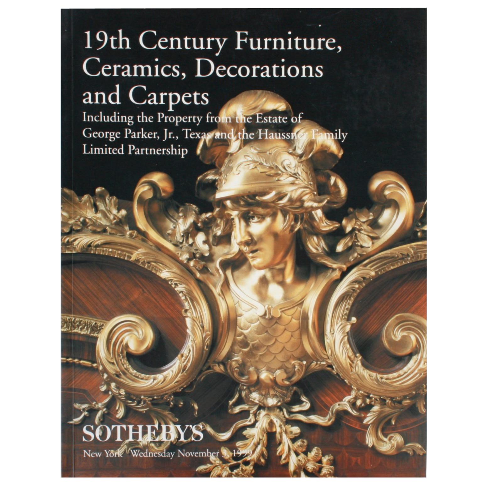 Sotheby's Furniture, Ceramics, Decorations, Estate of George Parker, Jr.