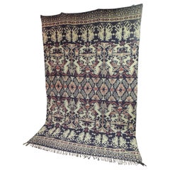 Large Retro Woven Ikat Wall Hanging/Tapestry