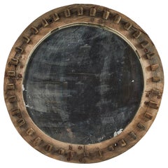 Antique Industrial Cog as Mirror