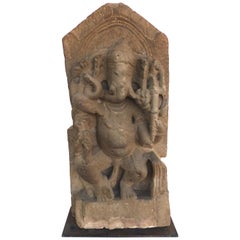 Antique Indian Limestone Ganesh, circa 7th Century