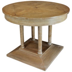 French 1930s Limed Oak Centre Table