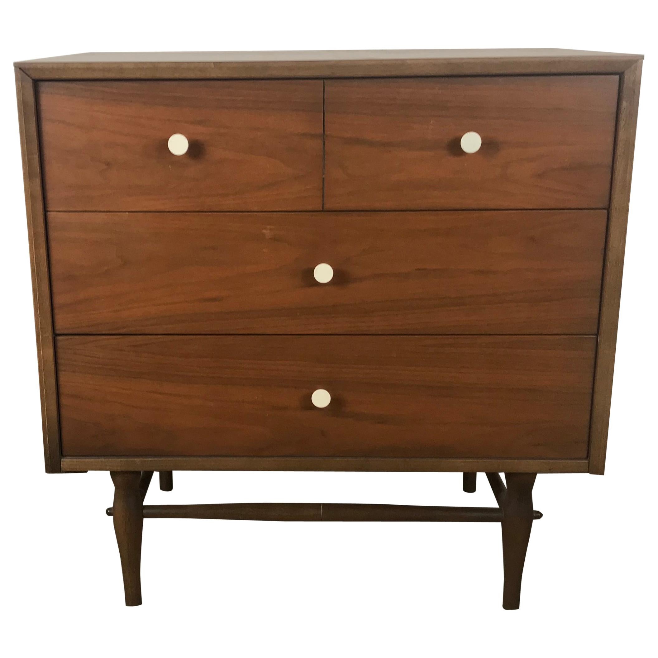 Classic American Modernist 3-Drawer Chest After George Nelson