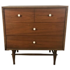 Vintage Classic American Modernist 3-Drawer Chest After George Nelson