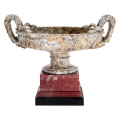 Alabaster Tazza, Prob, Italy, First Half of the 19th Century