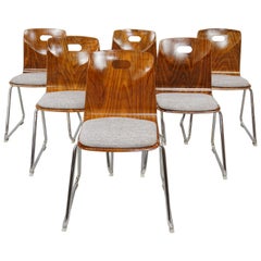 1960s Pagwood Pagholz Design Set of Six Chairs