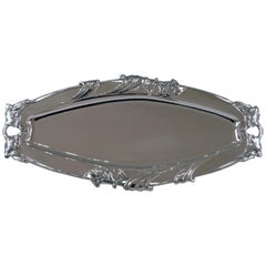 Silver Austrian Art Nouveau Serving Platter Length Viennna, circa 1900