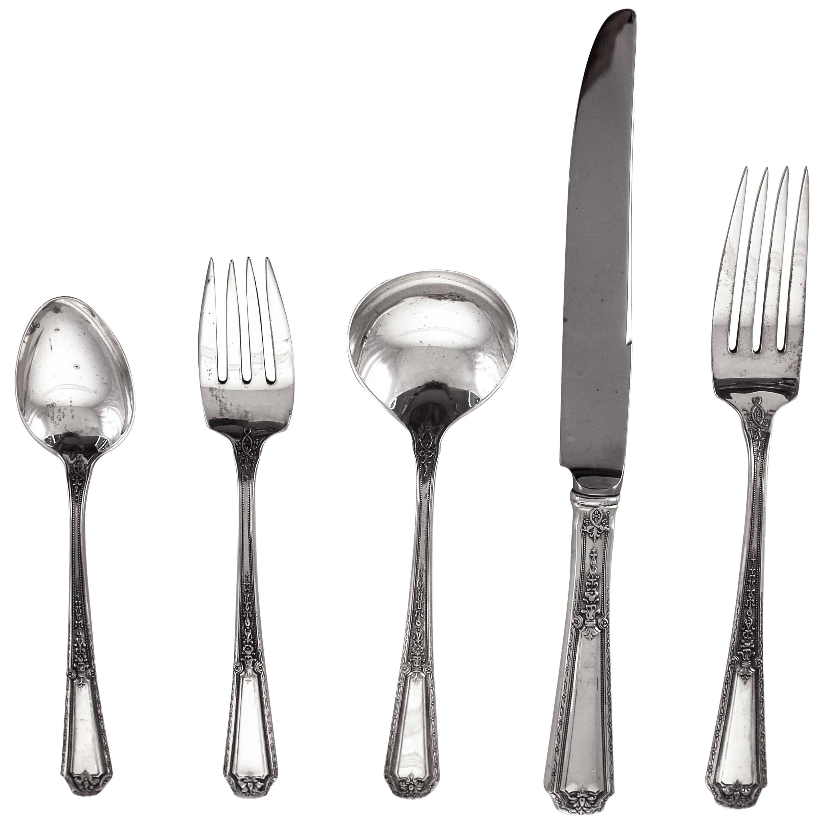 Sterling Flatware Service for 18/5 piece Setting