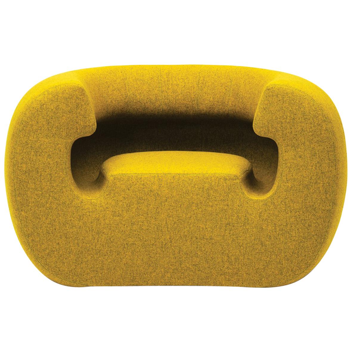 Gufram Roxanne Armchair in Yellow Melange by Michael Young