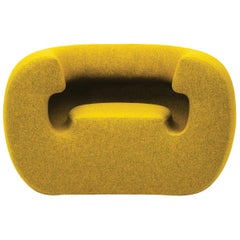 Fauteuil Roxanne en métal jaune de Michael Young pour Gufram