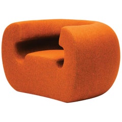 Fauteuil Roxanne en métal orange de Michael Young pour Gufram