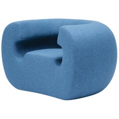 Fauteuil GUFRAM Roxanne en mélange bleu par Michael Young