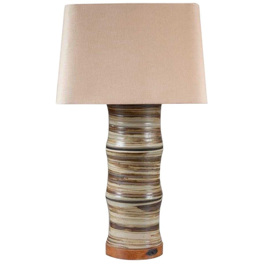 Large Gordon Martz Marshall Studios Midcentury Art Pottery Table Lamp