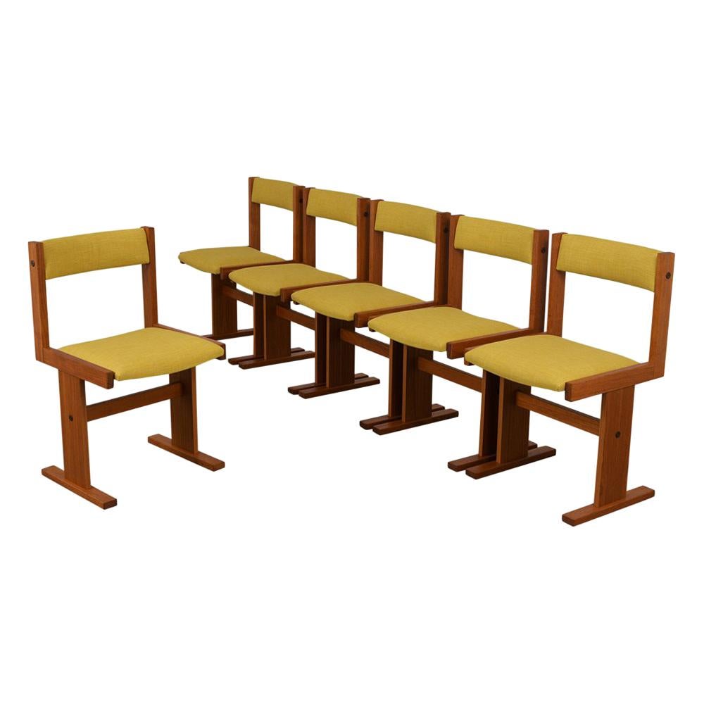 Completly Restored Set of Six Poul Hermann Poulsen Midcentury Dinning Chairs