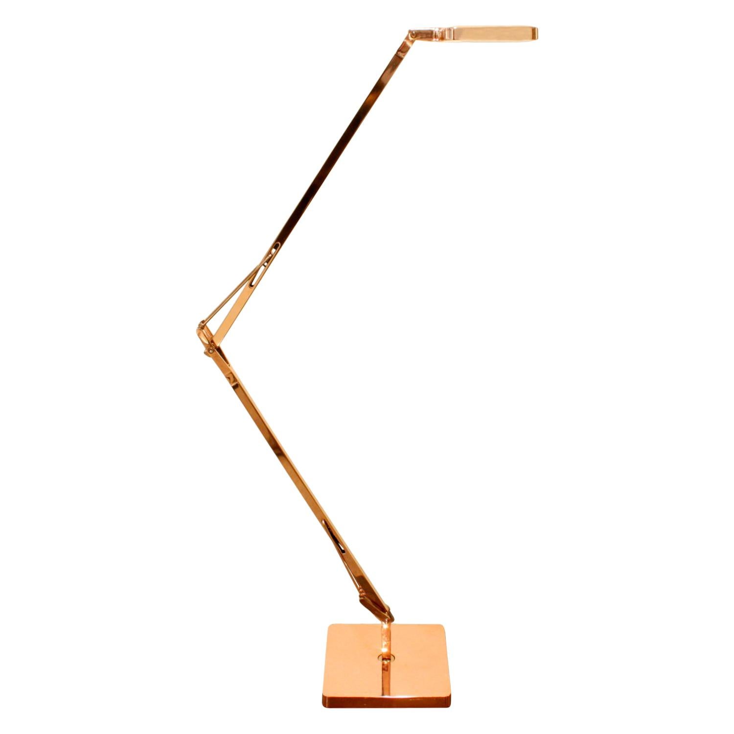 Antonio Citterio Touch Sensitive Table Lamp in Rose Gold Finish Limited Edition For Sale