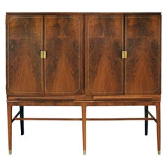 Georg Kofoed Cabinet in Brazilian Rosewood with Inlays, 1930s 'Signed'