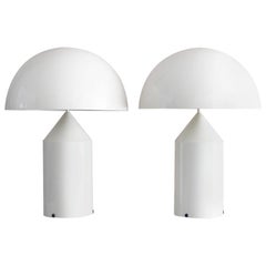Pair of 'Atollo' Table Lamps by Vico Magistretti for Oluce
