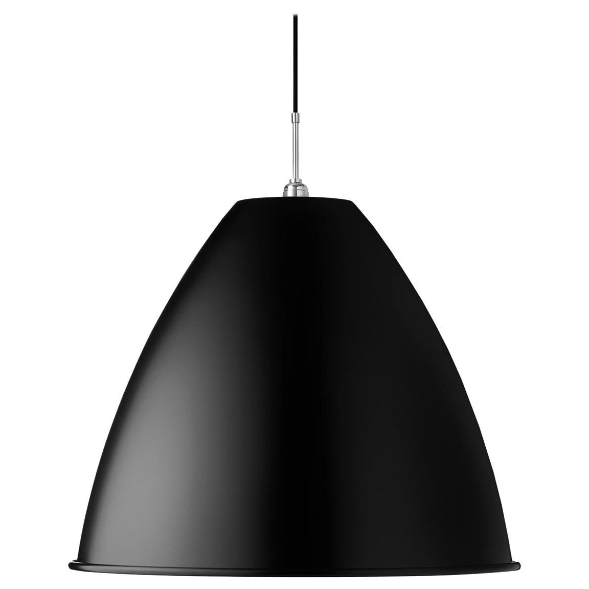 BL 9 Pendant - Chrome Base, Extra Large, Black