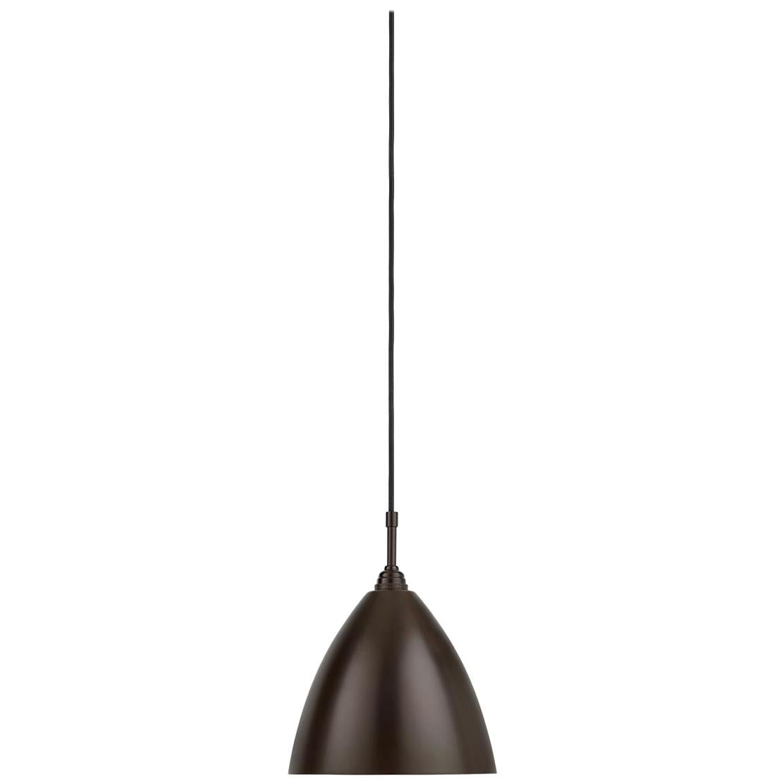 Lampe à suspension BL 9, base en laiton noir, moyen