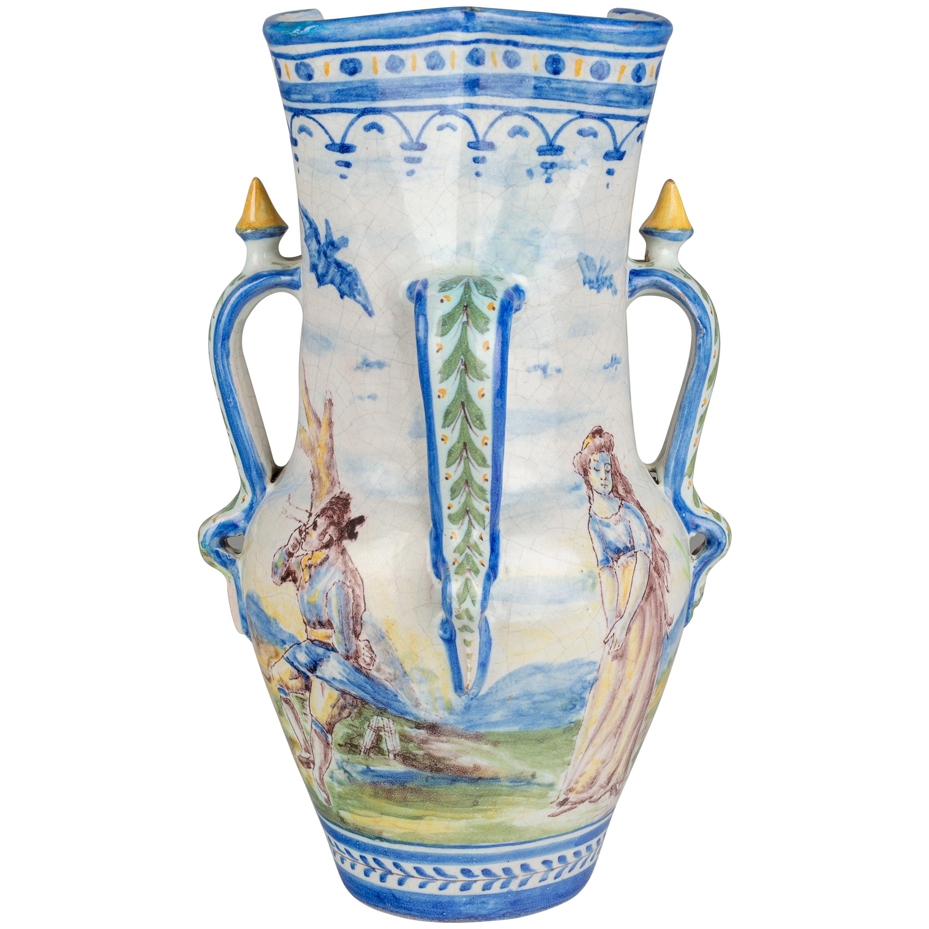 19th Century Spanish Faience Vase