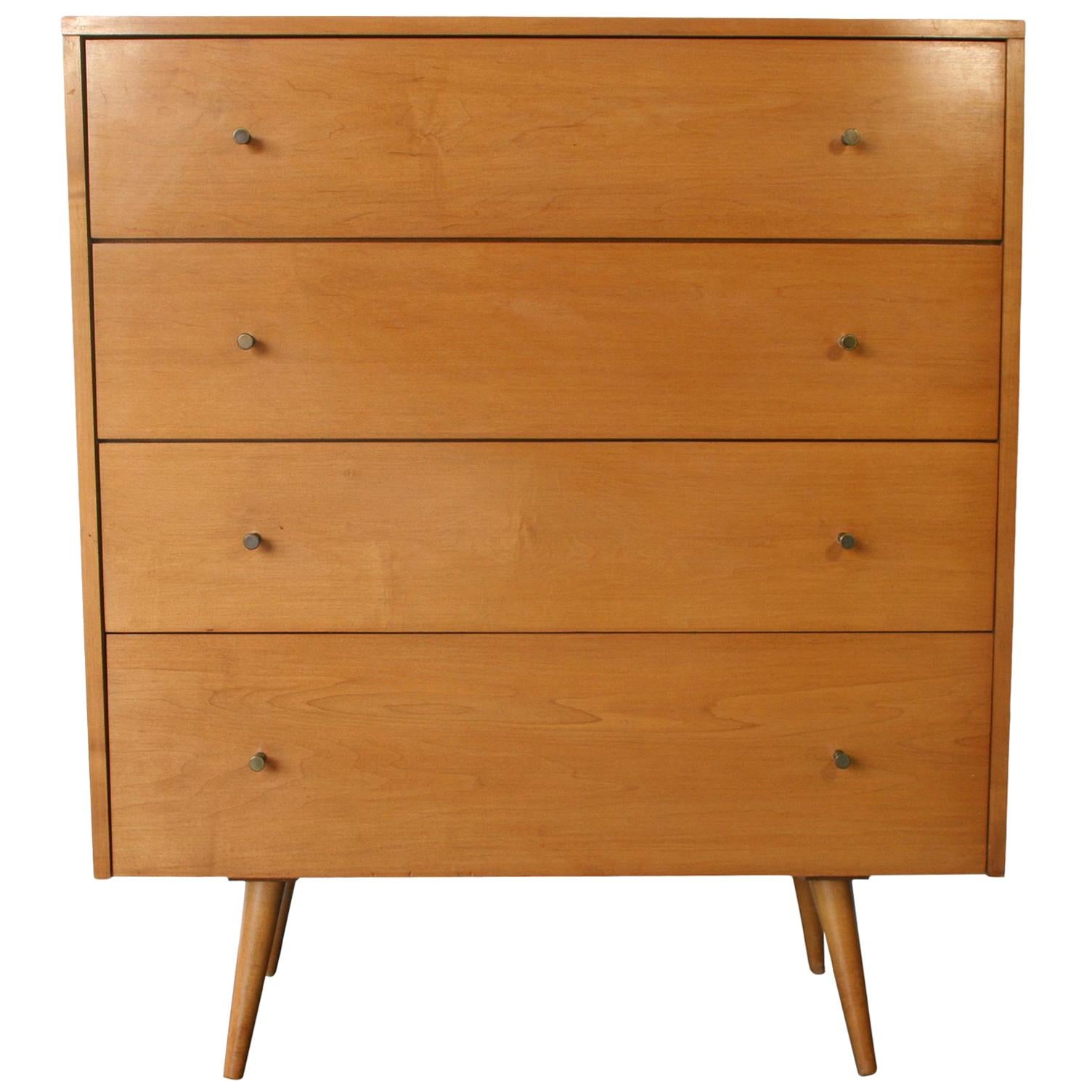 Midcentury Tall Dresser by Paul McCobb circa 1950 Planner Group #1501 Blonde For Sale