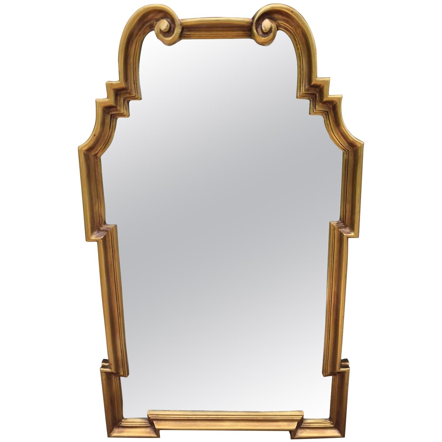 Italian La Barge Hollywood Regency Gilt Mirror For Sale