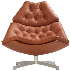 Customizable Artifort F587 Swivel High Lounge Chair by Geoffrey D. Harcourt RDI
