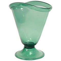 Vetro Verde di Empoli Vase, Italy, 1940s