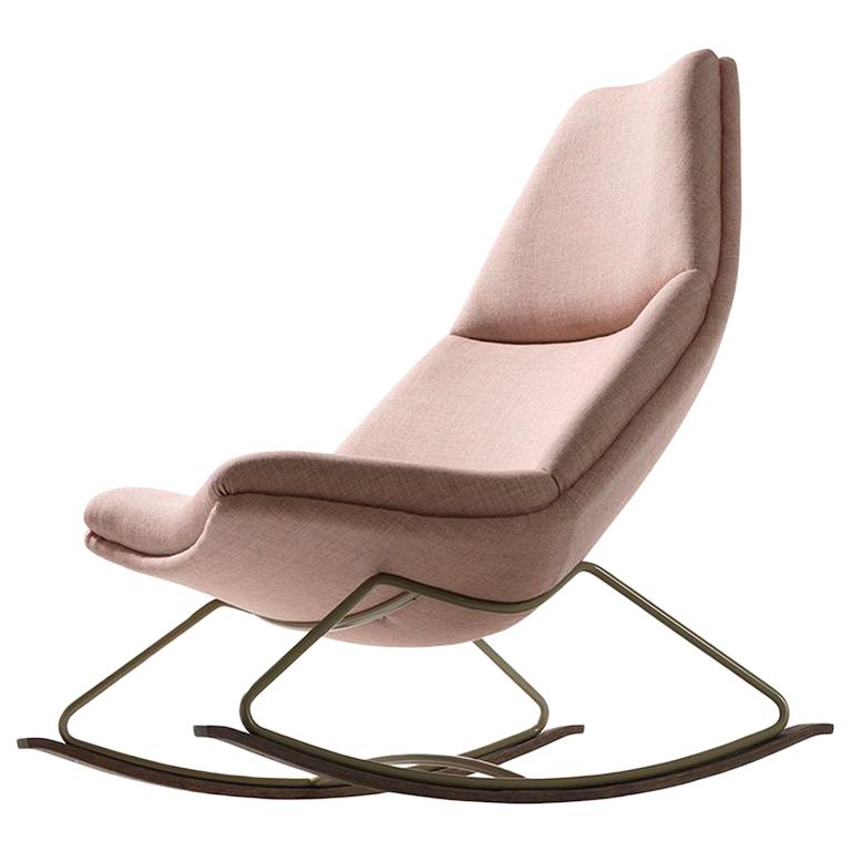 Artifort Rocking Chair in Pink by Geoffrey D. Harcourt RDI