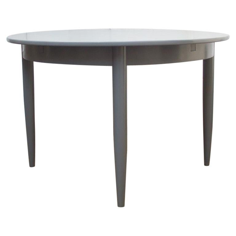 1950s Midcentury Grey Extendable Dining Table For Sale