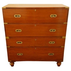 Victorian Satinwood Military Chest