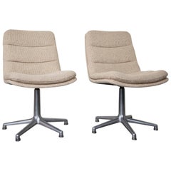 Set of Two Swivel Desk Chairs Designed Geoffry Harcourt  for Artifort