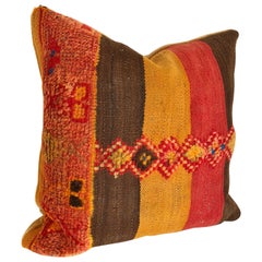 Custom Pillow by Maison Suzanne Cut from a Vintage Moroccan Wool Rug