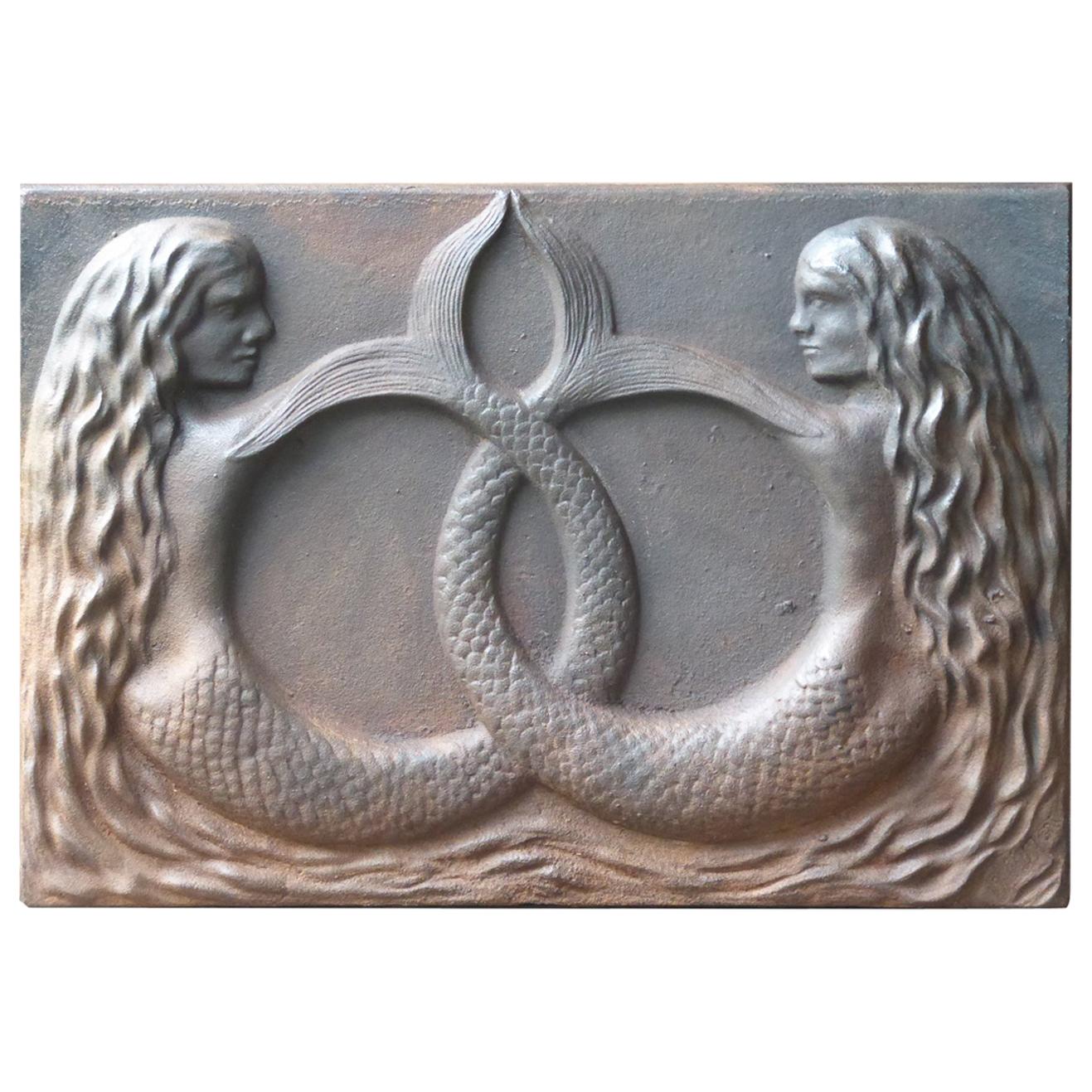 20th Century French Modernist 'Mermaid' Fireback