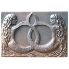 20th Century French Modernist 'Mermaid' Fireback