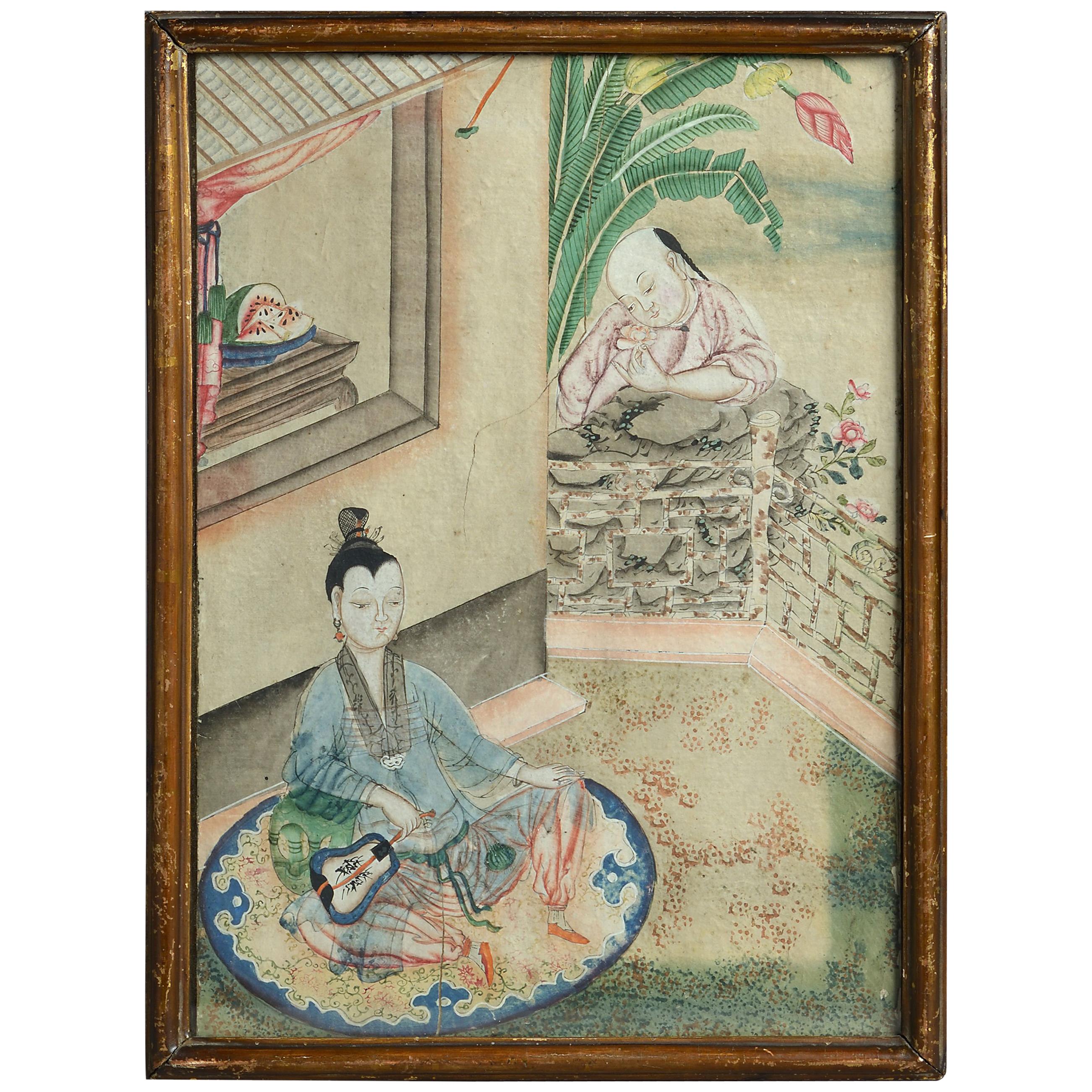 18th Century Chinese Export Watercolour