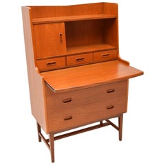 1960s Danish Teak Retro Writing Bureau